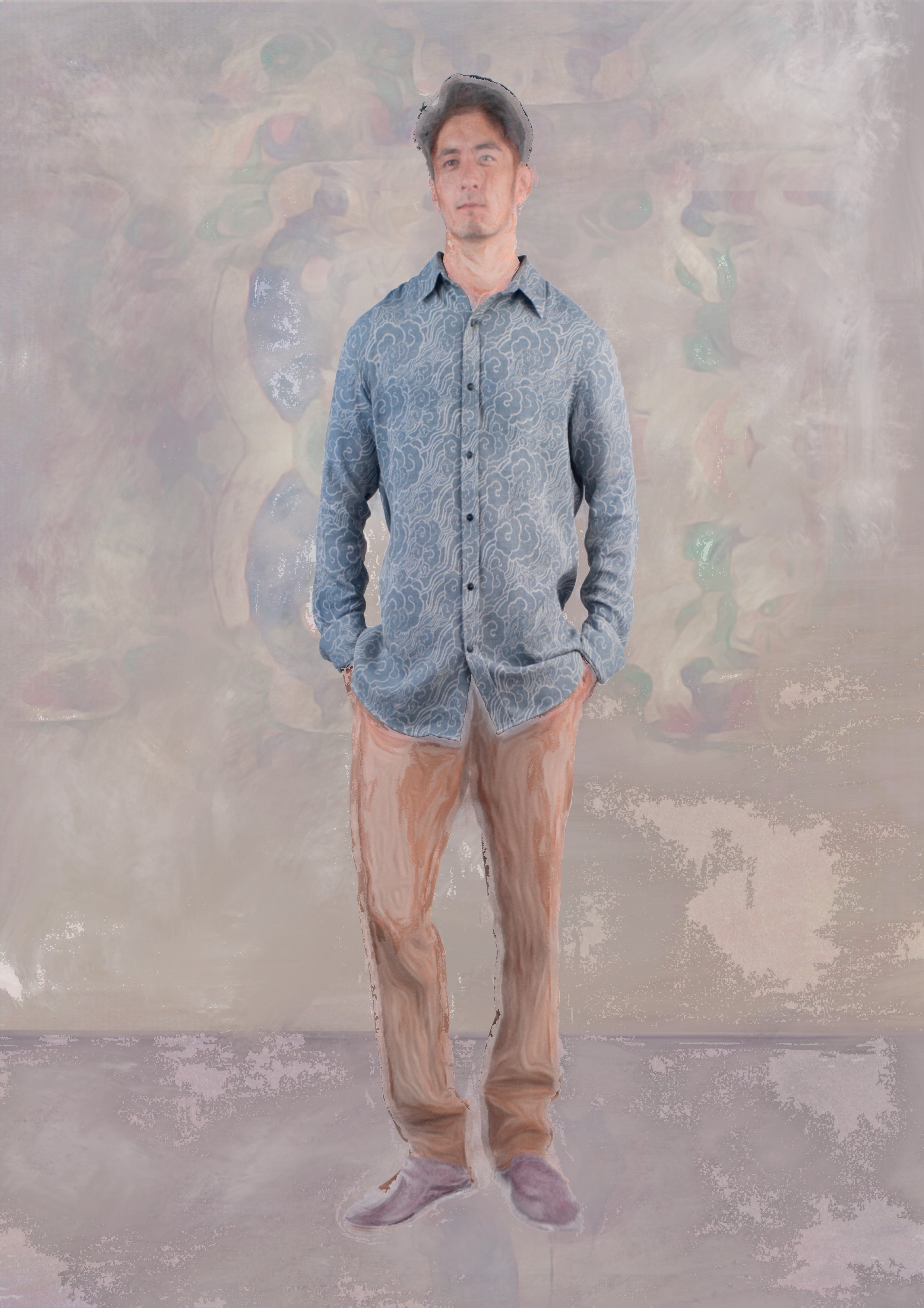 Thangka Cloud Shirt, Ocean